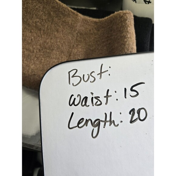 Amanda + Chelsea Pencil Skirt Woman's S Black Tan Colorblock Fuzzy Mohair NWT - Picture 8 of 9